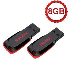 Pen Drive SanDisk Cruzer Blade 8GB USB 2.0