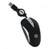 Mini Mouse Óptico Preto. Padrão USB 2.0 e 1.1.
